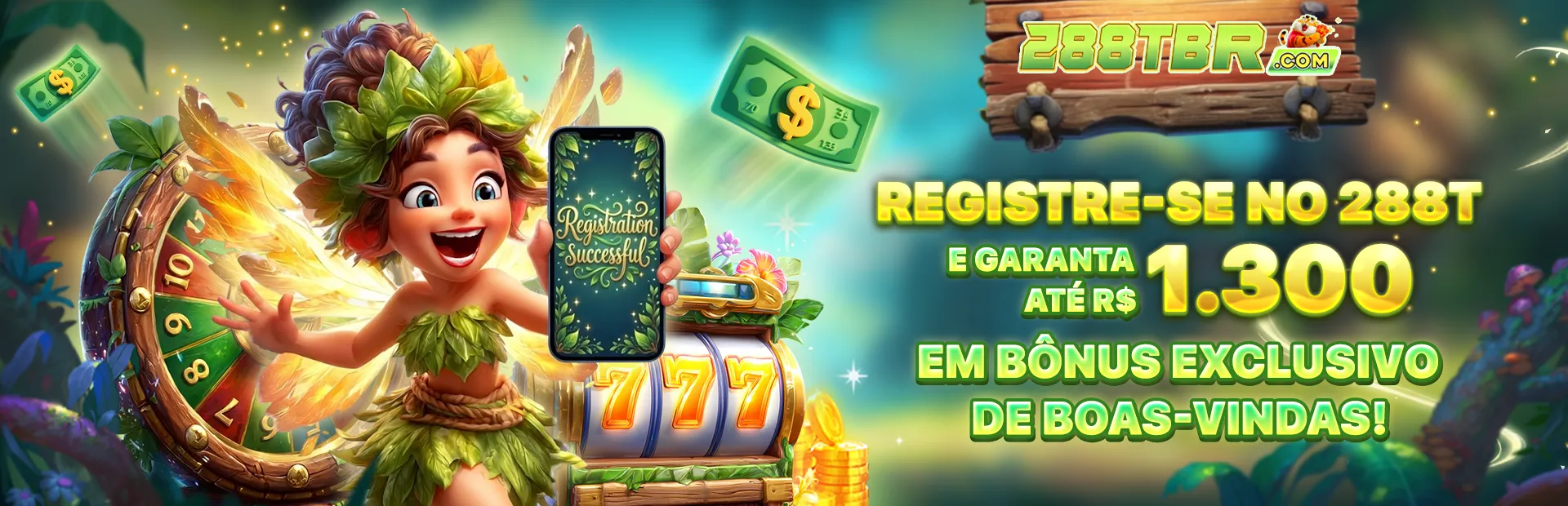 Registre-se no 288T e garanta até R$ 1.300 em bônus exclusivo de boas-vindas