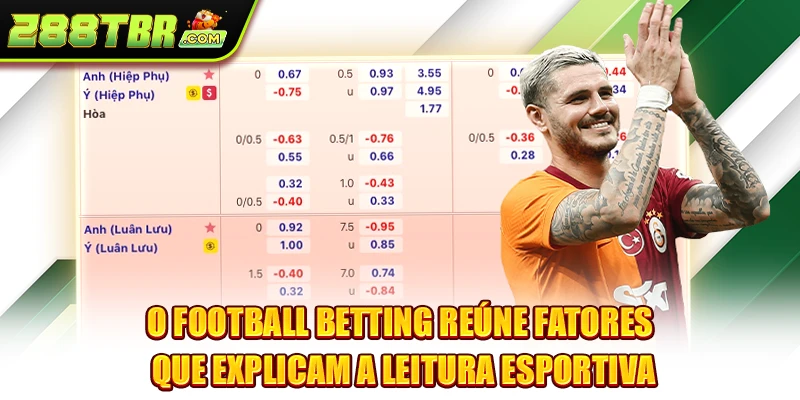 O football betting reúne fatores que explicam a leitura esportiva